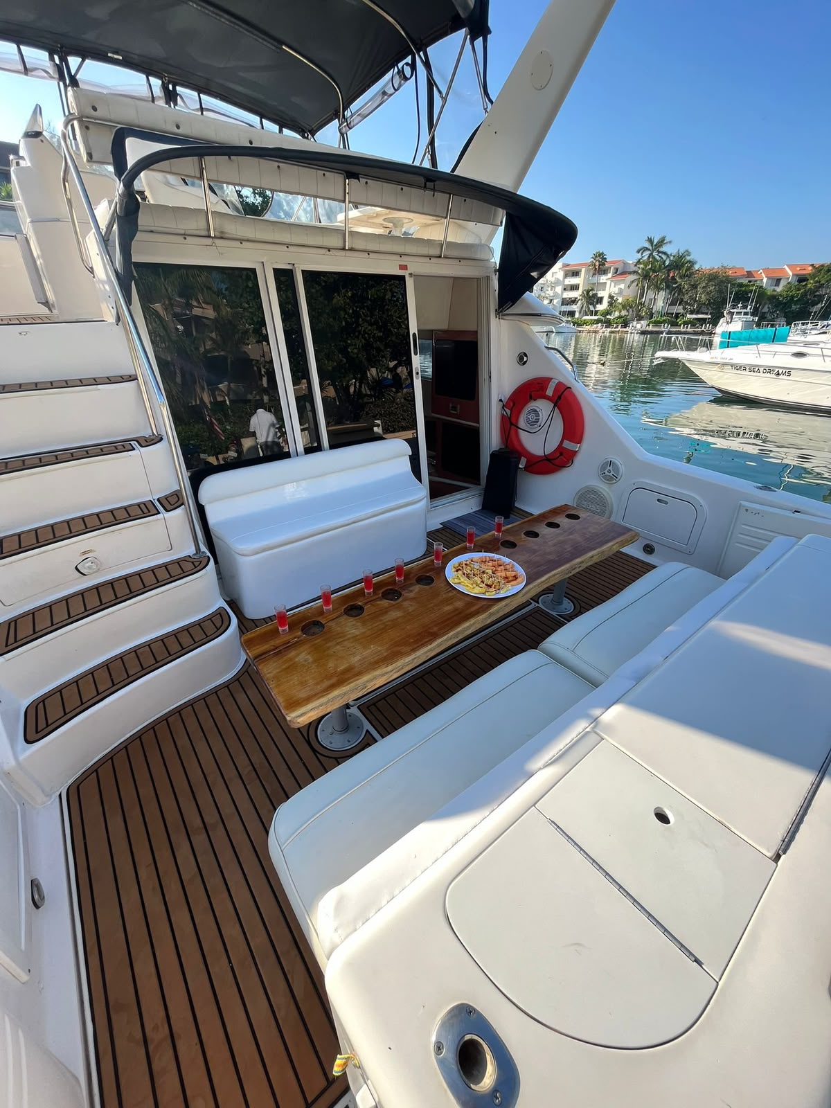 At the back of the Flybridge 47