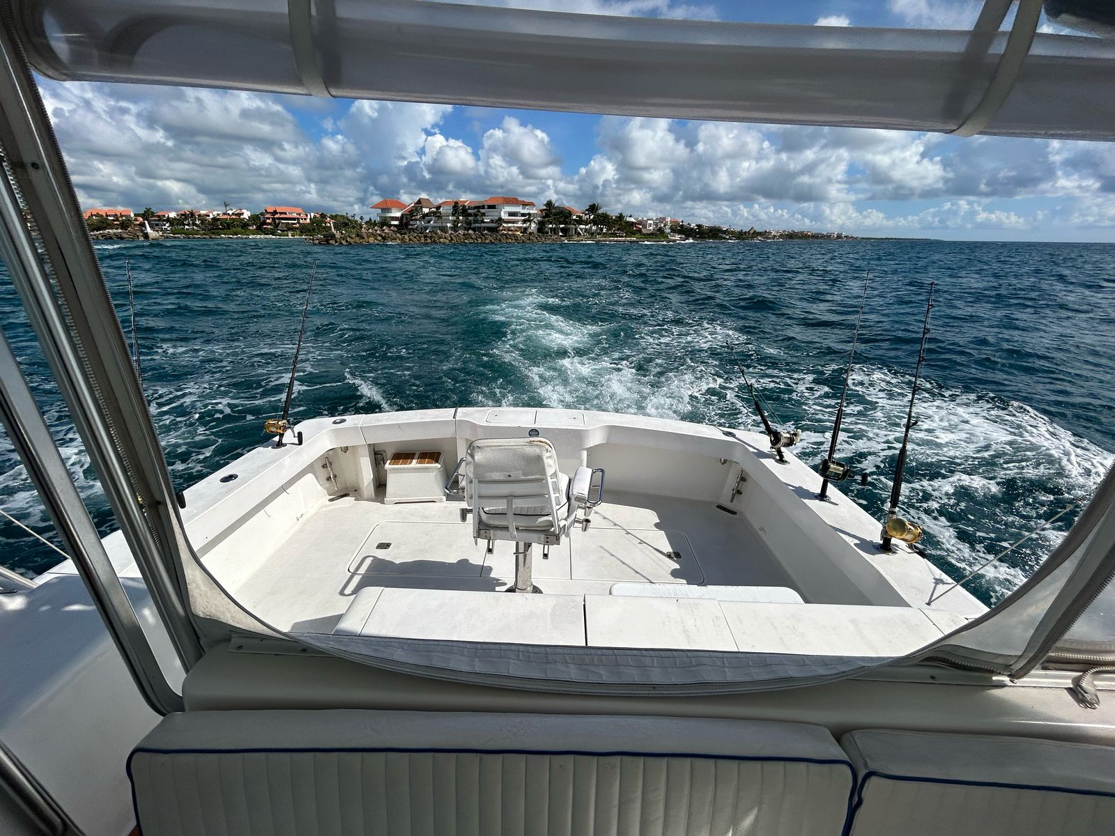 Stern and fishing cockpit of the Scout 43